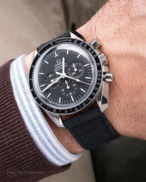 omega speedmaster canvas strap|Omega Speedmaster bracelet replacement.